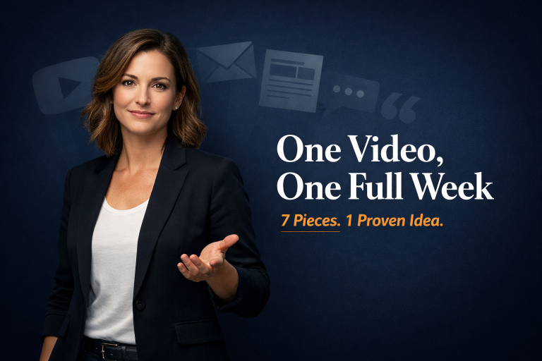 The One-Video Week: How to Turn One Short Video Into a Full Week of Affiliate Content