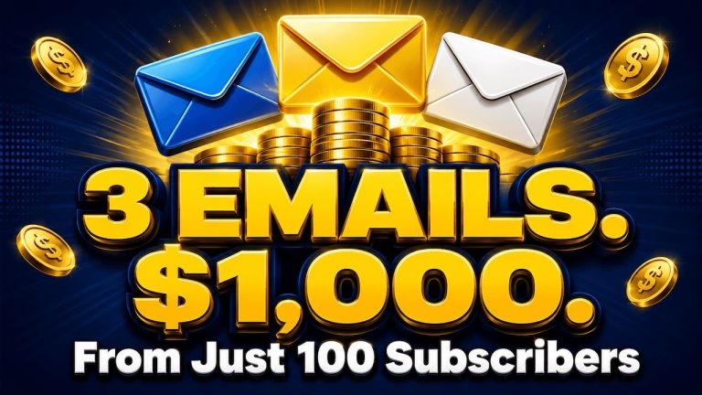 3 Emails That Turn 100 Subscribers Into $1,000