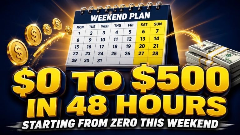 From $0 to $500 in 48 Hours: What I’d Do If I Had to Start Over This Weekend