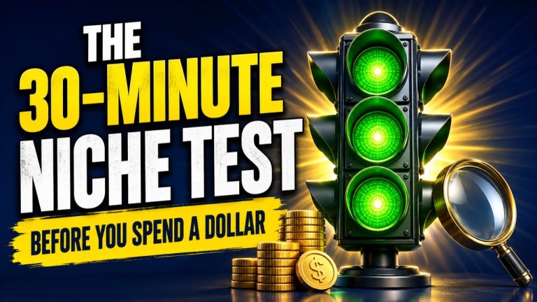 The 30-Minute Niche Test: Find Profitable Niches Without Spending a Dollar