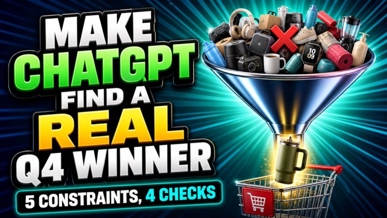 How to Get ChatGPT to Find a Q4 Winner You Can Actually Sell