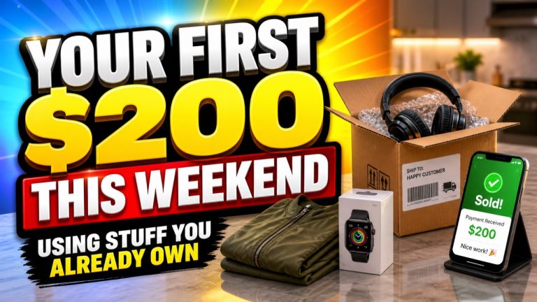 How to Make Your First $200 Online This Weekend Without Buying a Thing