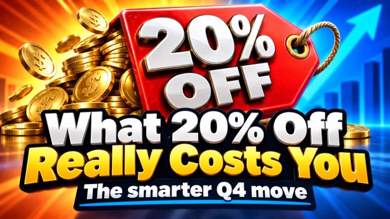 What a 20% Discount Really Costs You (and the Smarter Q4 Move)