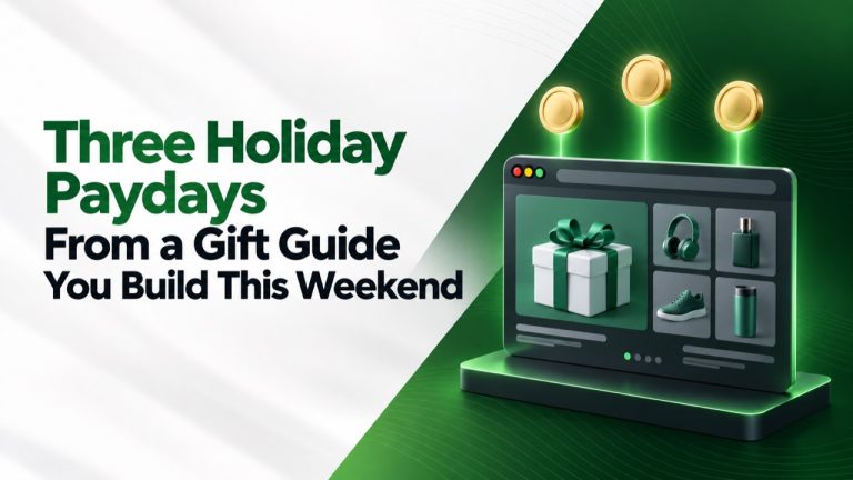 Three Holiday Paydays From a Gift Guide You Build This Weekend