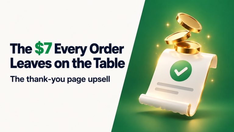 The $7 Every Order Is Quietly Leaving on the Table