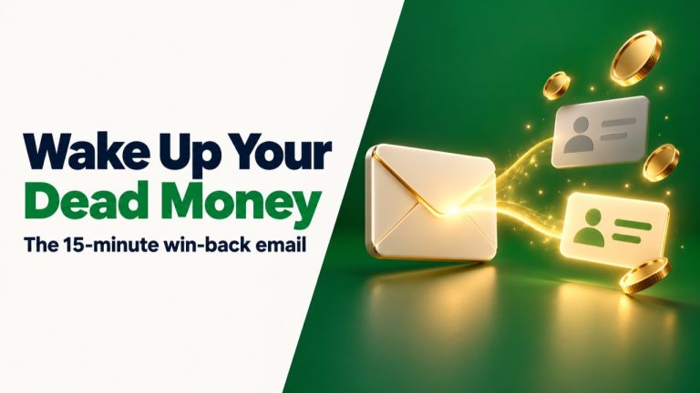 The 15-Minute Win-Back Email That Turns Quiet Buyers Into Black Friday Sales